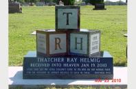 Single Grave Monument for Thatcher Helmig 520123